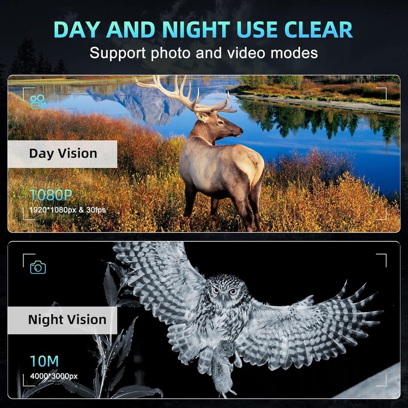 Anyork Night Vision Binoculars for Adults, 3.5'' HD Night Vision Goggles with 3000mAh Rechargeable Battery, 32GB TF Card for Photos and Videos, 8X Digital Zoom for Outdoor, Camping and Travel - Image 2